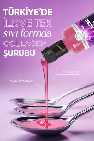 Zühre Ana 5 Tip Hidrolize Kolajen Peptit İçeren Collagen Şurubu
