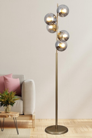 Moden 5 Li Eskitme Lambader Füme Camlı Modern , Oturma Odası ,yatak Odası , Salon Lambader Çok Renkli