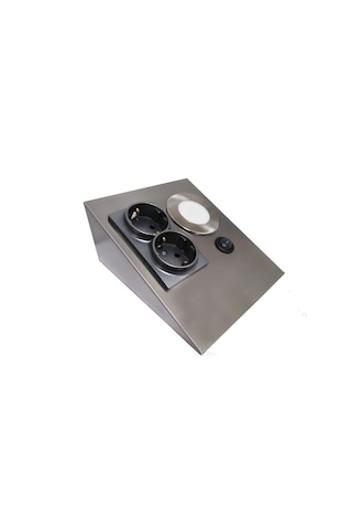 Dolap Tezgah Altı Paslanmaz Metal Inox Led Spot Aydınlatmalı P