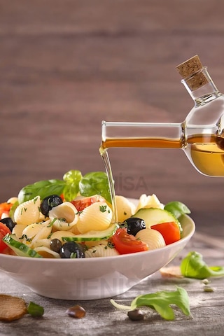 Üç Bölmeli Çift Hazneli Cam Yağdanlık & Sirkelik 260 Ml Zarif Tasarım
