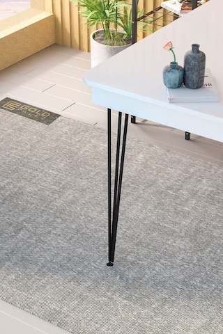 Tel Masa Ayakları 4 Adet 70 Cm Firkete Ayak - Masa Ayakları - Tek Ebat Siyah