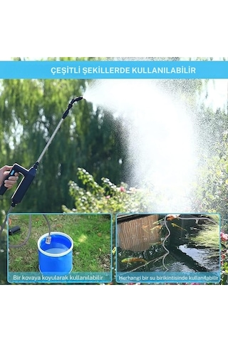 Techtic Elektrikli Yüksek Basınçlı Su Tabancası Bahçe Püskürtücü