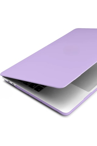 Arabulalaca Macbook Uyumlu Neo 13 Inç A3404 Model Mat Doku Koruma Kılıfı Alt Ve Üst Koruyucu Renk Mor