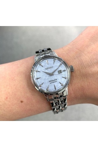 Seiko Presage Sre007j Pırlantalı Otomatik Kadın Kol Saati Metalik