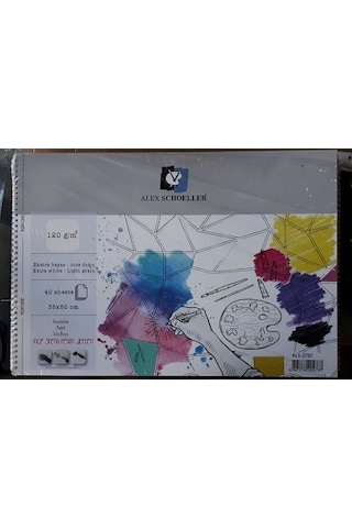 Resim Defteri sulu Boya için 35 Cm X 50 CM 120 Gamaj 40 Yaprak