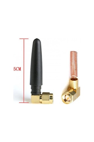 Çok Yönlü 5 CM 3dBi 2.1GHz RF SMA Erkek 90 Derece GSM Anten