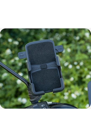 Motorsiklet Bisiklet Scooter Atv Otomatik Tuşlu Motosiklet Ayna Bağlantılı Telefon Tutucu Tutacağı
