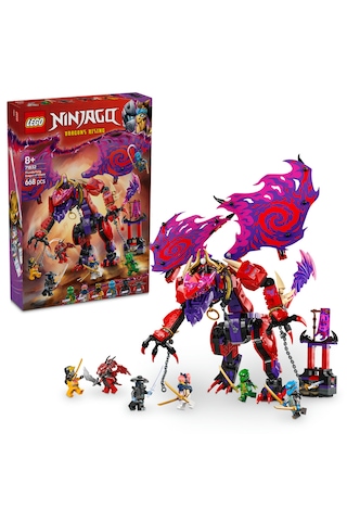 LEGO® NINJAGO® Thunderfang Kaos Ejderhası 71832 - 8 Yaş ve Üzeri Çocuklar için 6 Ninja Minifigürü İçeren Yaratıcı Oyuncak Yapım Seti (668 Parça)