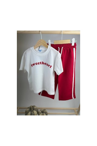 Poala Kids Sweetheart Biyeli Set Kırmızı