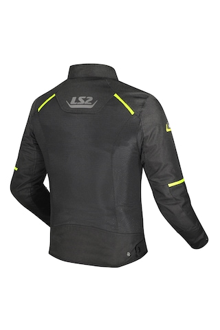 Ls2 Breeze Tam Yazlık Siyah - Neon Sarı Motosiklet Montu