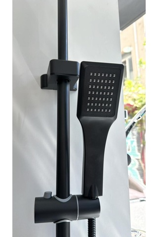 Boheme Fleko Mob Siyah Banyo Bataryası Ve Siyah Duş Seti Diğer