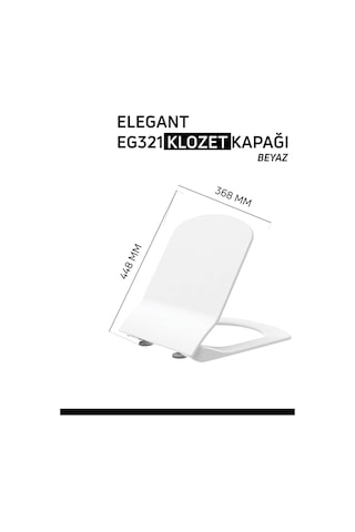 Creavit Elegant Duroplast Yavaş Kapanan Klozet Kapağı KC1103.01.0000E