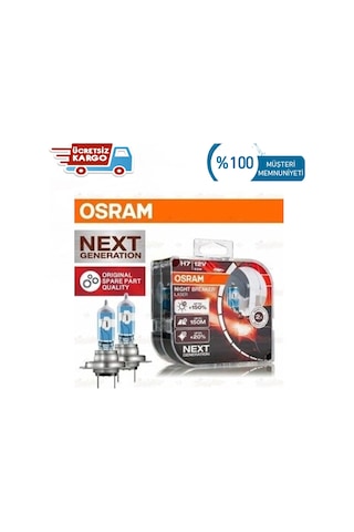 Osram H7 Nıght Breaker Laser 64210 Nl 2'Li Ampül Seti