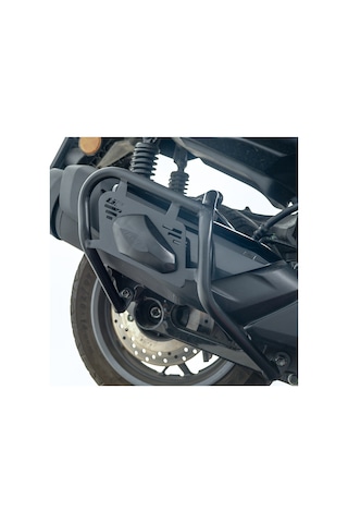 Gp Kompozit Yamaha Xmax 250-400 2025 Uyumlu Kapaklı Egzoz Koruma Demiri Siyah