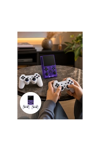Retro Oyun Konsolu 2 Oyun Kolu Ve Ips Ekranlı