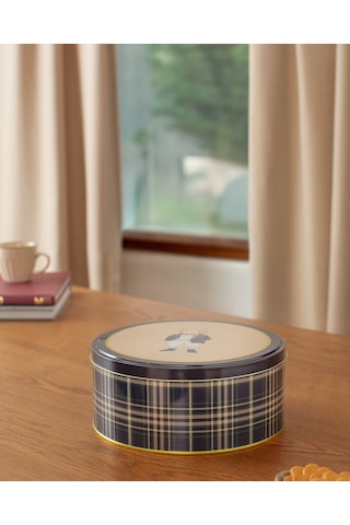 Madame Coco Billie Yuvarlak Metal Kutu Büyük - Lacivert Mtlk0000000003