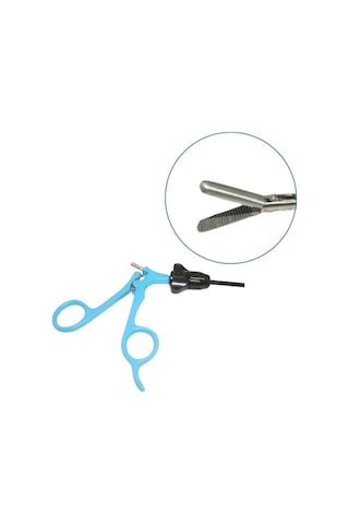 Barışhan Medikal Laparoskopik Reusable Atravmatik Kavrama Forsepsi 5 x 330 MM 20 MM Çene Mavi