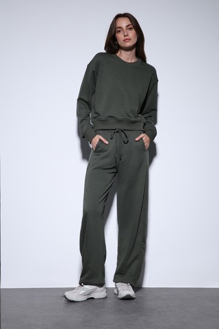 Antioch Basic Kadın Sweatshirt Ba25y920 Haki