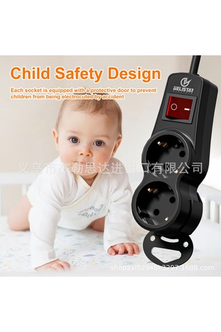 Joyjadehub Vde Alman Tipi Avrupa Tipi Priz, Kablolu 2 Konumlu