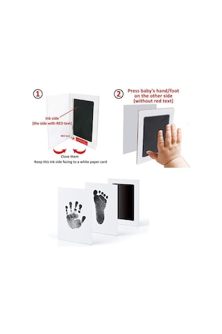 Yenidoğan Bebek Dıy El Ve Ayak Izi Kiti Mürekkep Pedleri Fotoğraf Çerçevesi El Izi Bebekler Hatıra Aksesuarları Güvenli Temiz Bebek Duş Hediye
