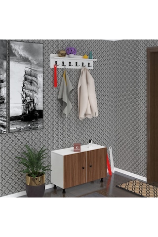 Kenzlife Portmanto Ayakkabılık Ve Askılık Tomak3 Cvzbyz 53 100 32 Onbeş Çift Ayakkabı Kapasitesi