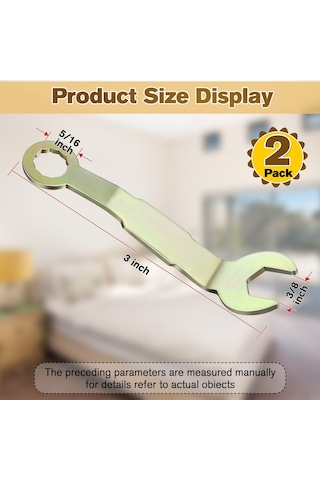 Konesam 3/8 İnç Açılmalı Pivot Rıhtım Anahtarı - Slayt Kapı, Dolap Kapısı Ayarlama Araçları Tekli Paket