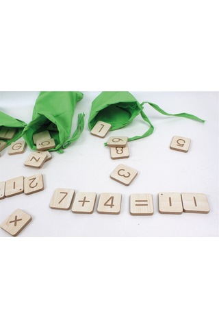 Sayıları Ve Alfabeyi Öğreniyorum Ahşap Akıl Ve Zeka Oyunları Büy