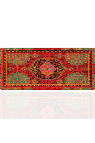 90x40 Cm Kilim Desenli Oyuncu Gaming Mouse Pad Kaymaz Kauçuk Taban Fare Altlığı Xxl Mousepad Anatolian Serisi 002