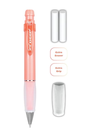 Serve Deep Versatil Kalem 07mm- Toprak Tonları - Yedekli Set Grip Ve Silgi Mercan Mercan