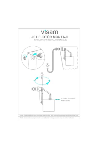 Visam 1/2 Jet Flotör 652.002 Beyaz - Mavi