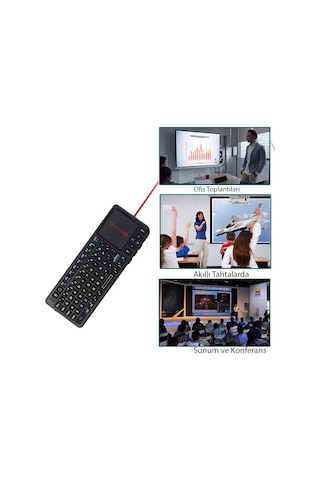 Yeni Tasarım Kablosuz Mini Akıllı Klavye Tv Televizyon Ps4/ps5/xbox/projeksiyon Lazer İşaretleyici Diğer