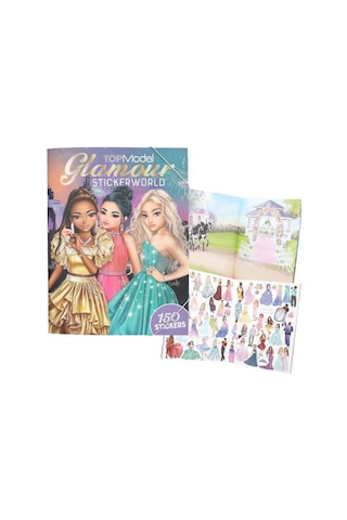 Top Model Glamour Sticker Dünyası Çok Renkli