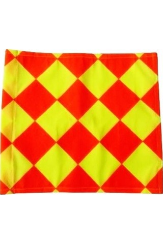 Yardımcı Hakem Bayrağı Kumaşı Tek Kırmızı - Sarı