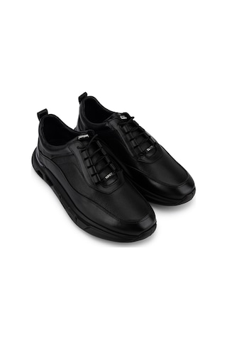 Tamer Tanca Erkek Hakiki Deri Siyah Sneakers & Spor Ayakkabı 1203 302 Erk Ayk Sk26-27 Syh Antık/fltr