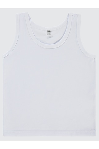 Civil Boys Erkek Çocuk 3'lü Atlet Set 2-10 Yaş Beyaz Beyaz