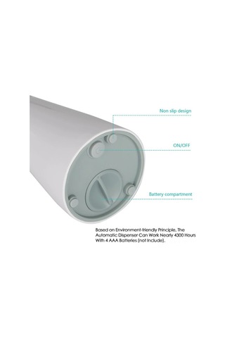 Kangvka Otomatik Sabun Dağıtıcı, Entegre Kızılötesi Sensör, Dokunmadan 5 Cm Mesafede Çalışır, 200ml Kapasite, Ev/ofis/uygun, Beyaz Abs Malzeme Çok Renkli