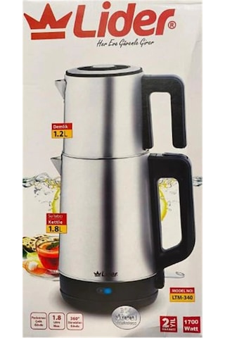 Lider Ltm-340 İkisi Bir Arada Elektrikli Çaycı Ve Kettle Kdo