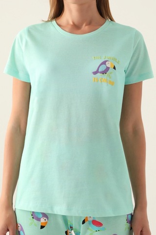 Roly Poly 3403 Callım Kadın Kısa Kol Pijama Takımı 001