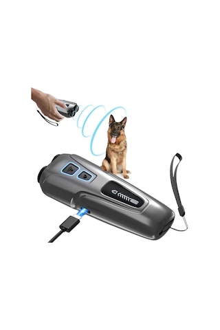 Ultrasonik Kedi Köpek Kovucu Köpek Eğitici Cihaz Led Flaşlı Şarjlı Taşınabilir Hayvan Uzaklaştırıcı