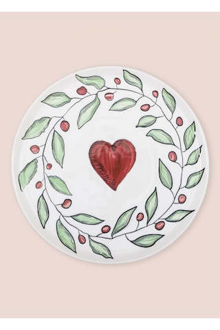 The Mia Luv Servis Tabağı 30 Cm Çok Renkli