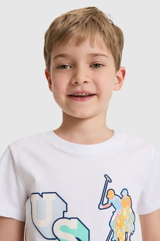 U.s. Polo Assn. Erkek Çocuk Beyaz Tişört 50327027-vr013