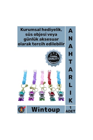 Anahtarlık Lüks Işıltılı Çanta Aksesuarı Hediyelik Yumuşak Kaliteli Taşlı Ayıcık Silikon Anahtarlık