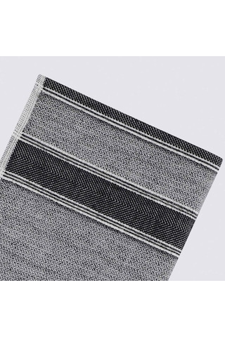 Ecocotton Elis Siyah-krem 3 Parça Organik Mutfak Havlu Seti 40 X 60 Cm. Siyah