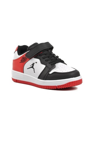 Aspor Haykat Kısa-f Siyah-kırmızı Cırtlı Çocuk Sneaker 001