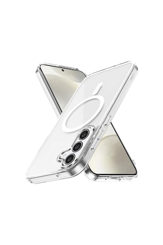İçi Ve Dışı Jelatinli Galaxy Uyumlu A16 Kılıf Magsafe Wireless Kablosuz Şarj Destekli Şeffaf Darbe Emici