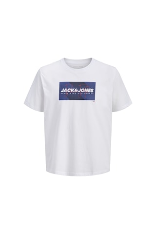 Jack & Jones Erkek Gögüs Logo Baskili Tisört - Cole - 12288492 Beyaz