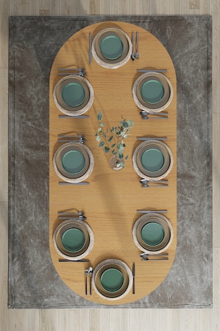 Modern 8 Kişilik Mutfak Yemek Masası %100 Mdf Mutfak Yemek Odası Masası Ym08 Karına