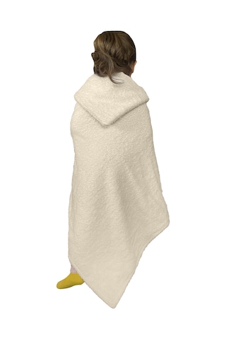 %100pamuk Kapşonlu Bebek Çocuk Banyo Havlusu Çift Yönlü M-bej