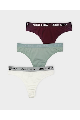 Gost Liria Twinkle Kadın String Külot 3 Lü Paket - Çok Renkli Çok Renkli