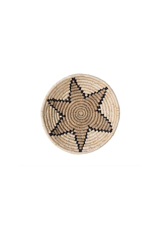 Meander Natural Bambu Afrikan El Yapımı Yıldız Duvar Tabağı Dekoru 8820 Natural-35 X 7 Diğer